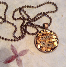 Load image into Gallery viewer, Imperfect Pendant Tray Circle Antique Copper 25mm