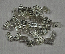 Load image into Gallery viewer, Earring Posts Silver Tone 100 Pack 6mm Pad
