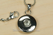 Load image into Gallery viewer, 1 Snap Button Pendant Silver