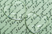 Load image into Gallery viewer, 25mm Glass Heart Cabochons
