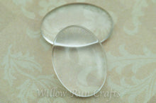 Load image into Gallery viewer, 13 x 18mm Oval Glass Cabochon