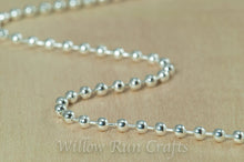 Load image into Gallery viewer, 1.5 mm 24" Ball Chain Necklace Silver