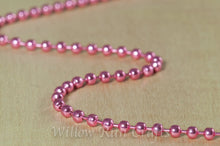 Load image into Gallery viewer, 2.4 mm 24" Ball Chain Necklace Pink
