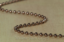 Load image into Gallery viewer, 2.4 mm 24" Ball Chain Necklace Antique Copper