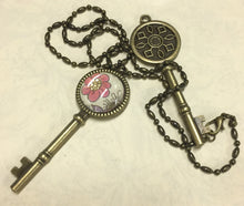 Load image into Gallery viewer, Antique Bronze Bead Bar Chain 20" with Lobster Clasp