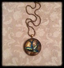 Load image into Gallery viewer, Antique Copper Bead Bar Chain 20" with Lobster Clasp