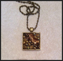 Load image into Gallery viewer, Pendant Tray Square Antique Bronze 25mm