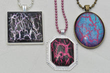 Load image into Gallery viewer, Pendant Tray Square Silver 30mm