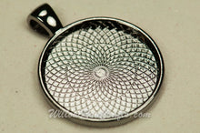 Load image into Gallery viewer, Pendant Tray Circle Gun Metal 25mm