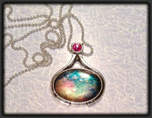 Load image into Gallery viewer, Pendant Tray Oval Antique Silver 18 x 25mm