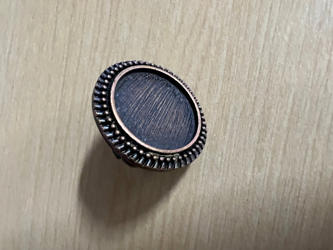 Ring Tray Circle Antique Copper 20mm Bezel