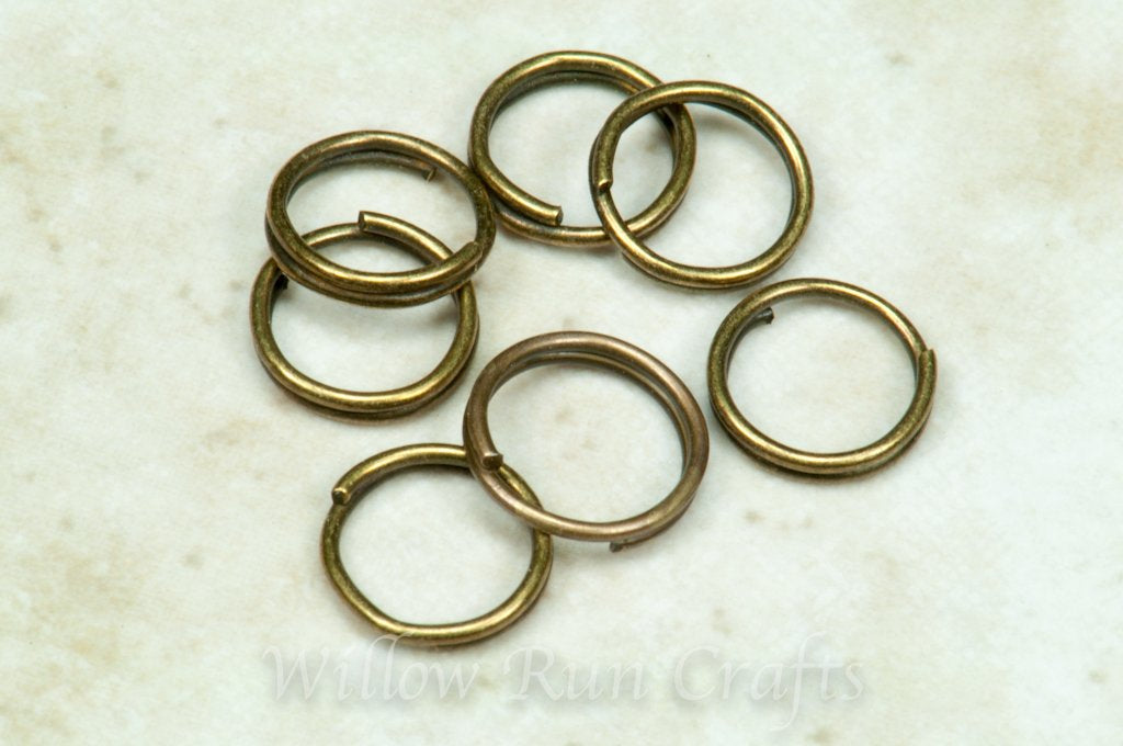 100 Pack 8mm Bronze Split Rings