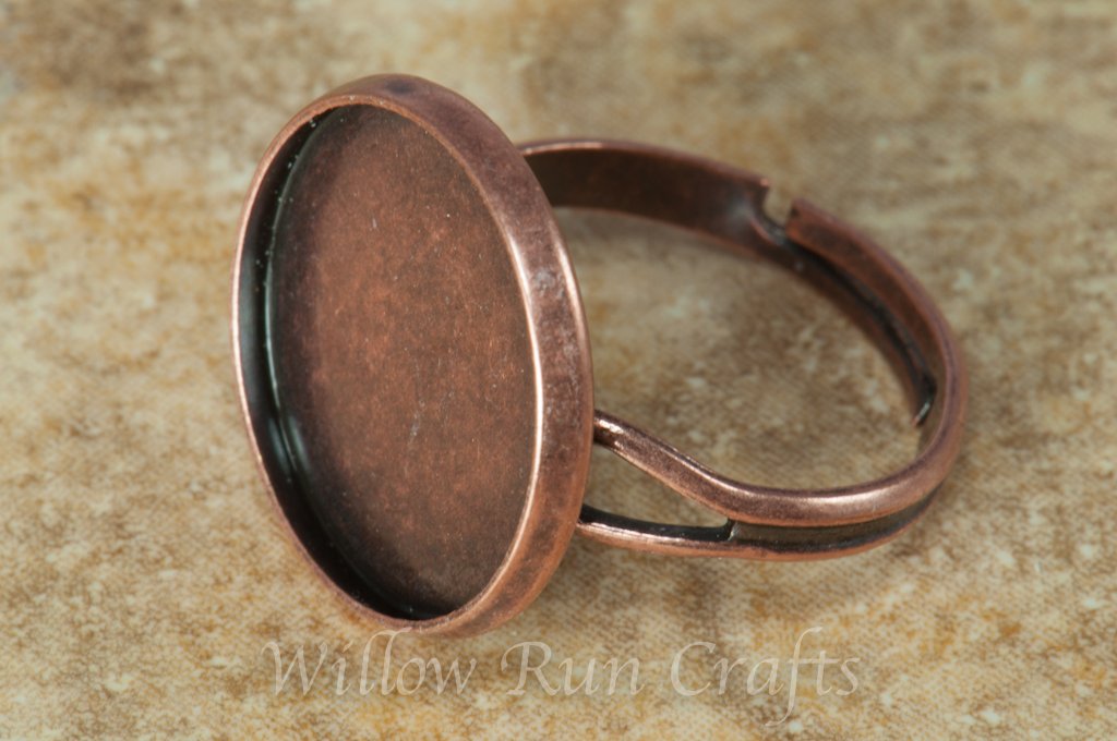 Ring Tray Antique Copper 16mm