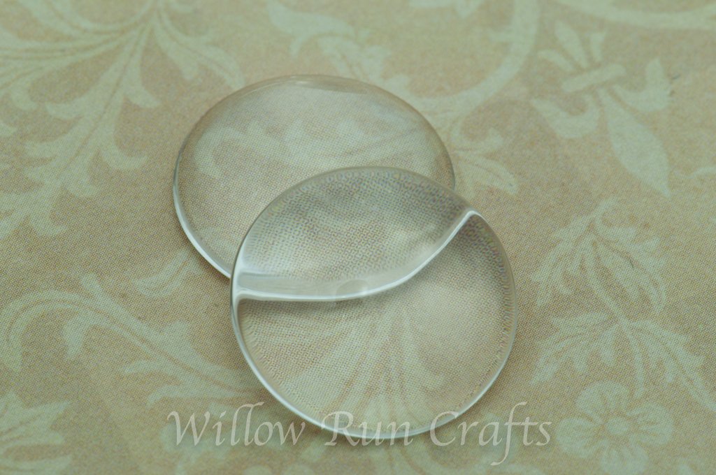 20mm Glass Circle Cabochons