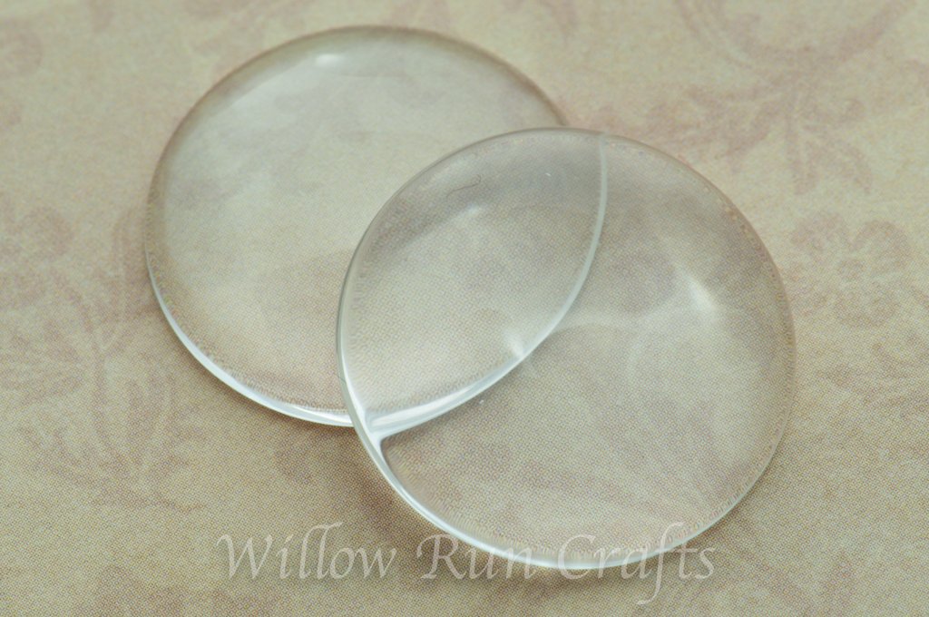 25mm Glass Circle Cabochons