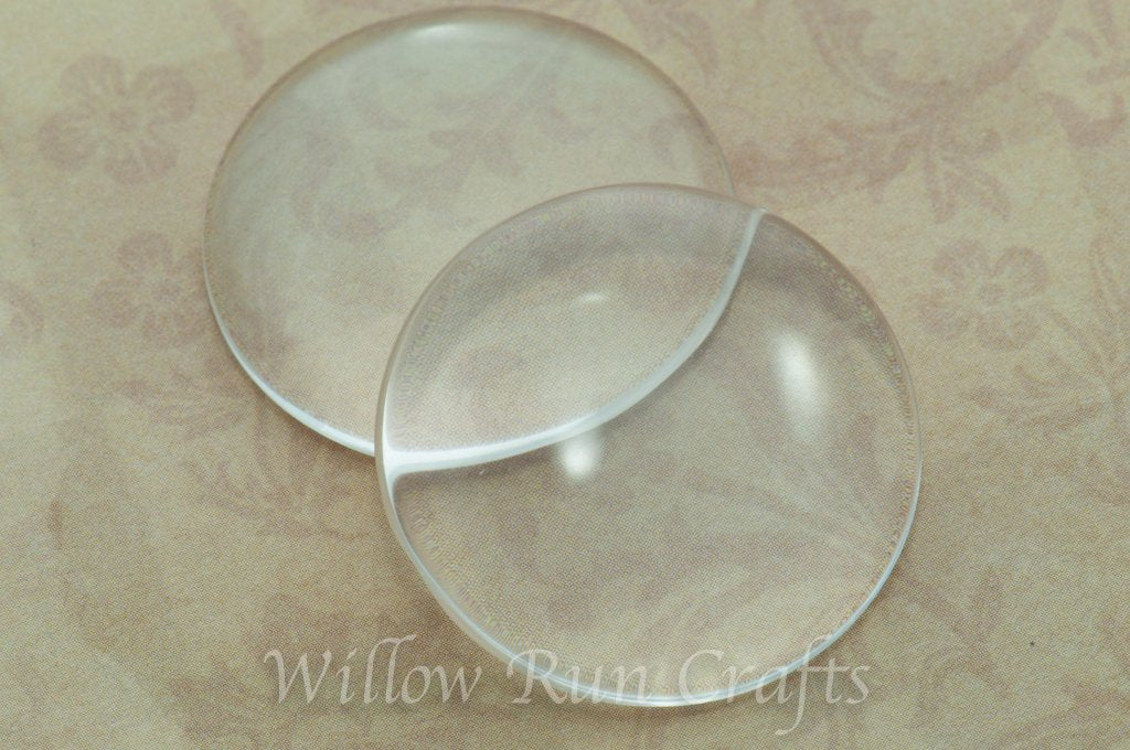 30mm Glass Circle Cabochons