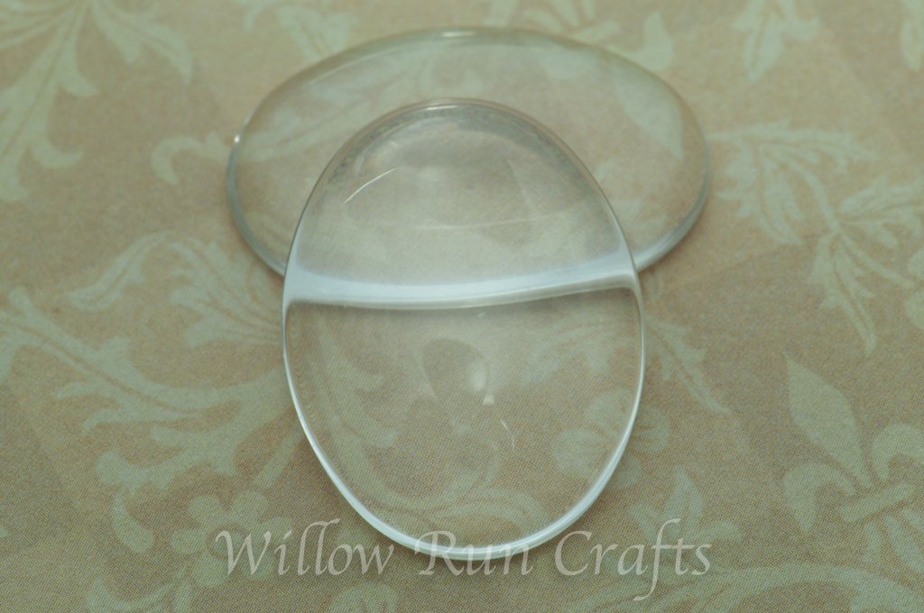 22 x 30mm Oval Glass Cabochon