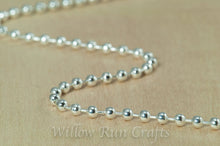 Load image into Gallery viewer, 1.5 mm 24&quot; Ball Chain Necklace Silver
