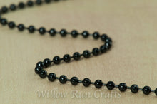Load image into Gallery viewer, 2.4 mm 24&quot; Ball Chain Necklace Black
