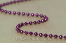 Load image into Gallery viewer, 2.4 mm 24&quot; Ball Chain Necklace Dark Fuscia
