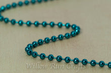 Load image into Gallery viewer, 2.4 mm 24&quot; Ball Chain Necklace Teal
