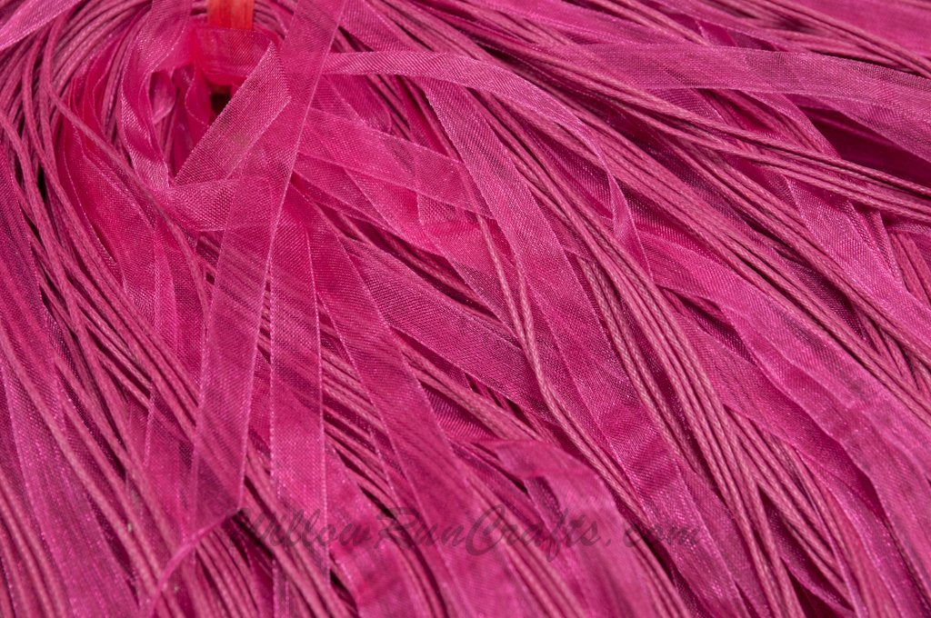 Hot Pink Organza Ribbon 24