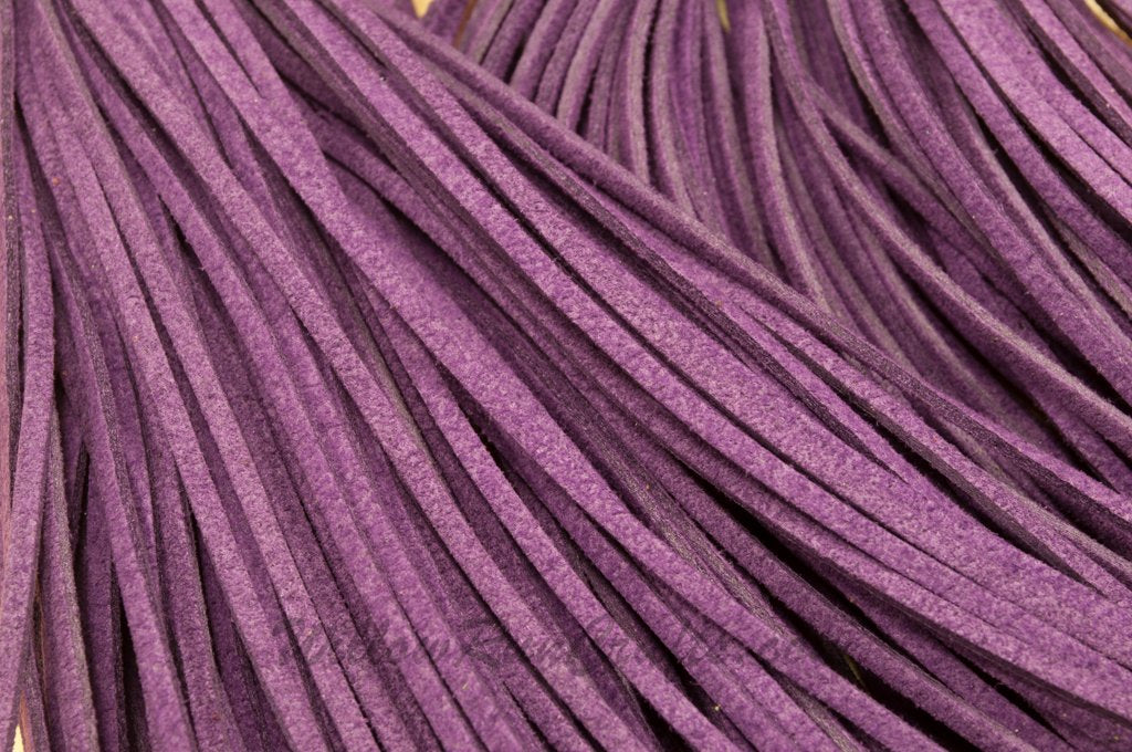 Dark Purple Suede Necklace
