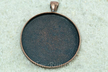 Load image into Gallery viewer, Pendant Tray Circle Antique Copper 38mm

