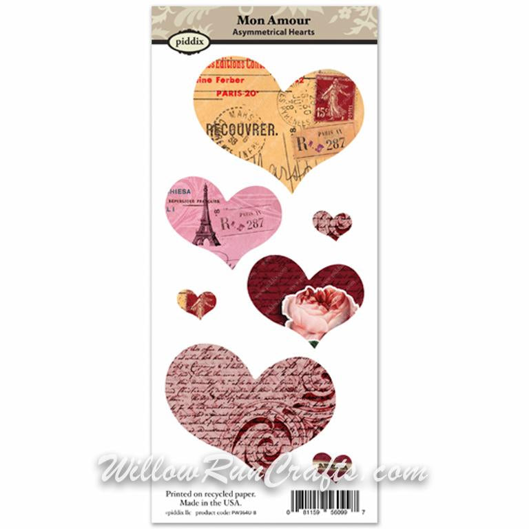 Piddix Asymmetrical Hearts Mon Amour PW364U