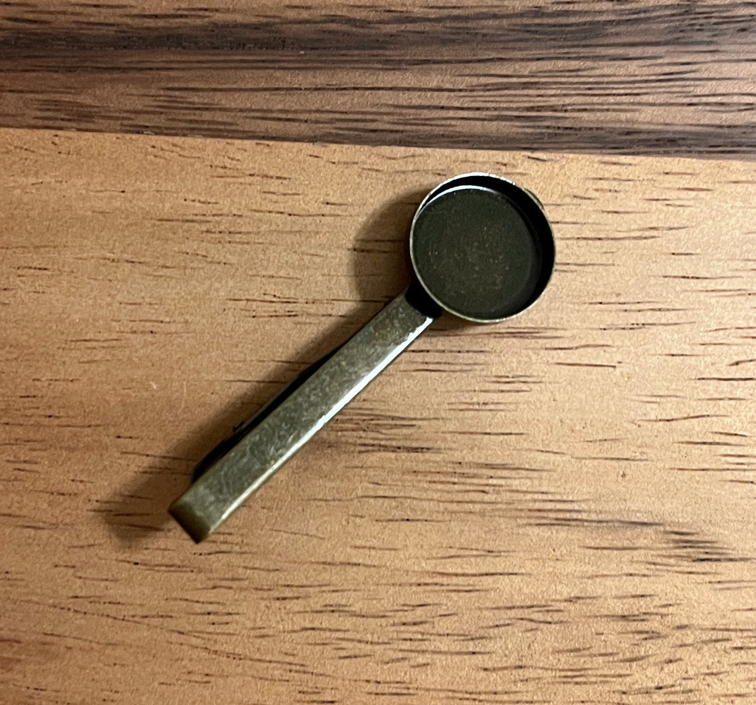 Antique Bronze 16mm Tie Clip