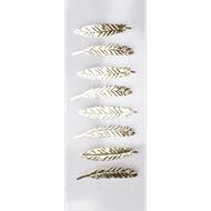 Little B Gold Feather Mini Stickers