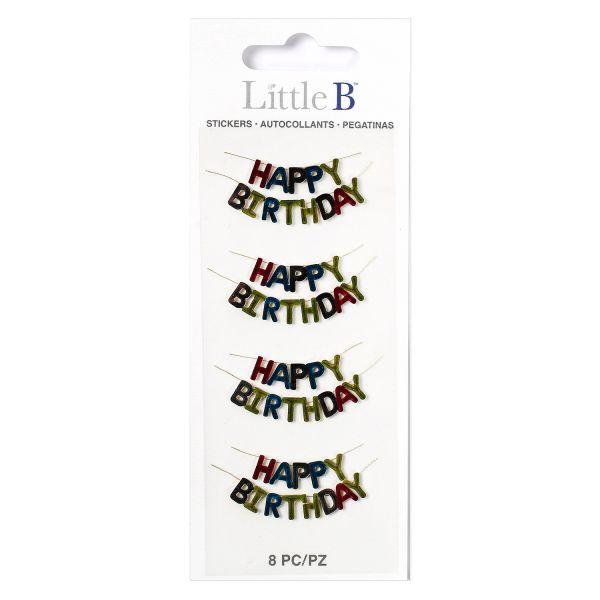 Little B Happy Birthday Mini Stickers