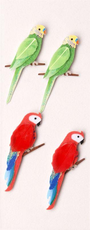 Little B Tropical Birds Mini Stickers